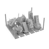 Modellbauzubehör AK Basing Bits - Concrete Ruins - Brettspiel
