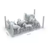 Modellbauzubehör AK Basing Bits - Hunde - AK-Interactive
