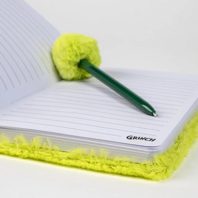 Geschenkset Grinch - Grinch Plush (Notizbuch, Stift) - Kugelschreiber