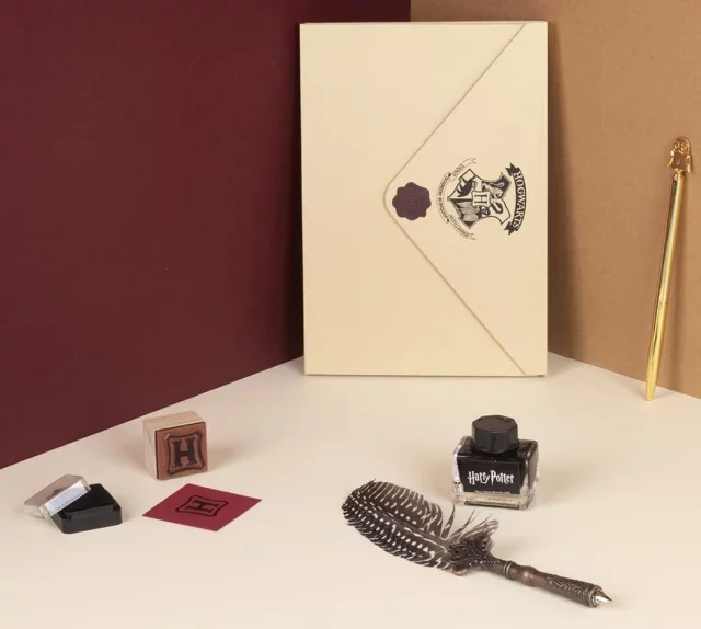 Geschenkset Harry Potter - Calligraphy Stationery Set (Feder, Kugelschreiber, Notizbuch, Tinte, Stempel) - Schreiben