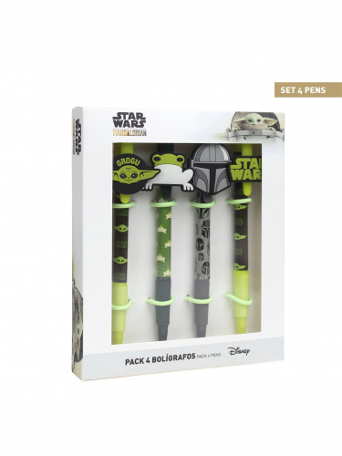 Kugelschreiber Star Wars: The Mandalorian - 4-Pack Grogu