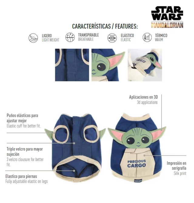 Anzug für Hund Star Wars: The Mandalorian - The Child - Anzug für Hunde