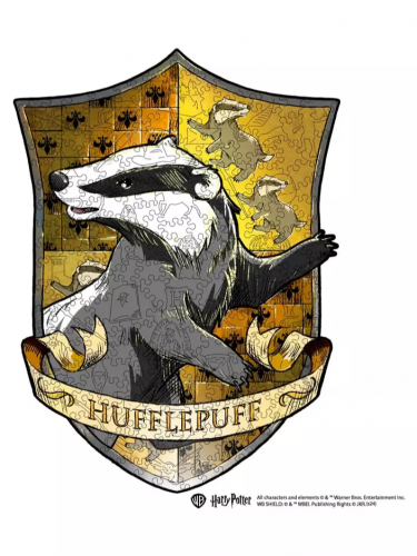 Puzzle Harry Potter - Hufflepuff Crest (aus Holz)