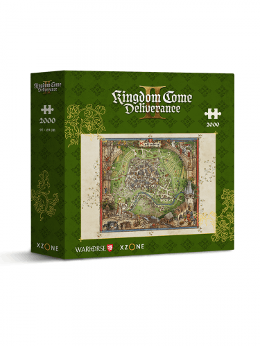 Puzzle Kingdom Come: Deliverance II - Karte von Kuttenberg (2.000 Teile)