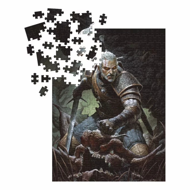Puzzle Zaklínač - Geralt Trophy (rozbaleno) - Beschädigte Verpackung
