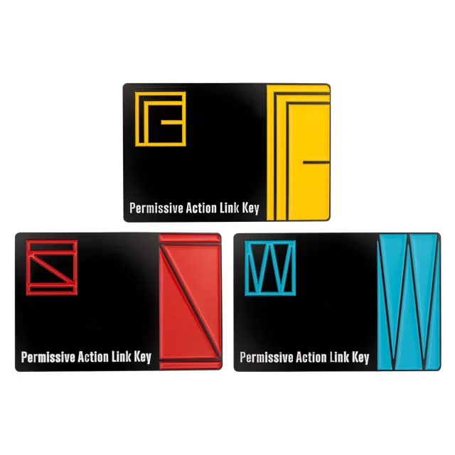 Sammlerplakette Metal Gear Solid - PAL Key Cards Limited Edition (3 Stück) - Replik Waffe