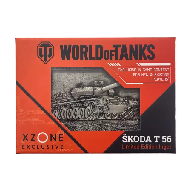 Sammlerplakette World of Tanks - Škoda T-56 (Xzone Exklusiv) - Stück limitiert