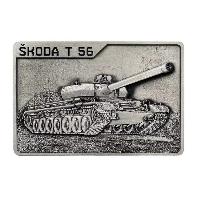 Sammlerplakette World of Tanks - Škoda T-56 (Xzone Exklusiv) - Stück limitiert