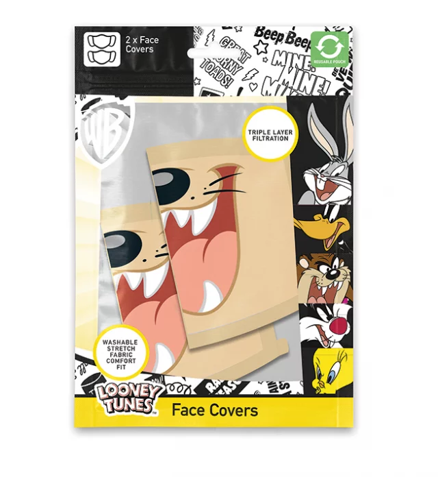 Maske Looney Toones - Taz (2 Pack) - Looney Tunes