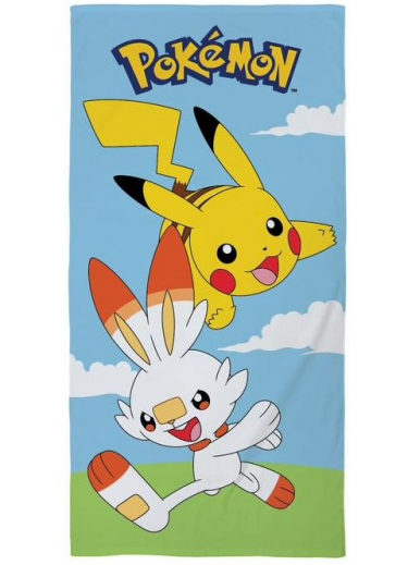 Handtuch Pokemon - Pikachu and Scorbunny