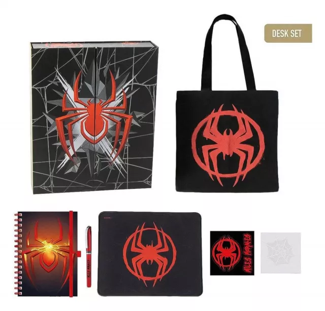 Geschenkset Marvel - Spider-Man (Tasche, Notizbuch, Mauspad, Notizblock, Sticker) - Anstecker