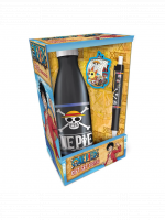 Einteiliges Geschenkset - Strohhut-Crew (Flasche, Magnet, Stift)