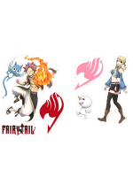 Aufkleber Fairy Tail - Natsu & Lucy