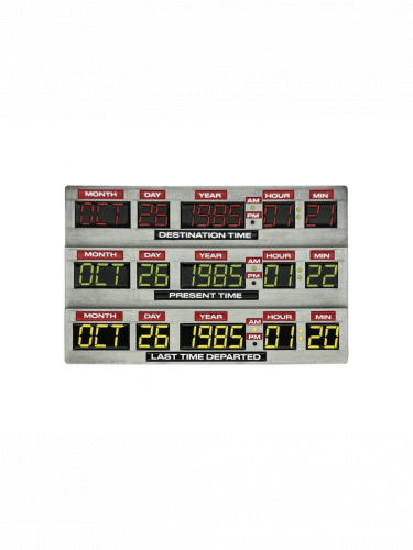 Sammlerplakette Back To The Future - 40th Anniversary Time Circuits Limited Edition