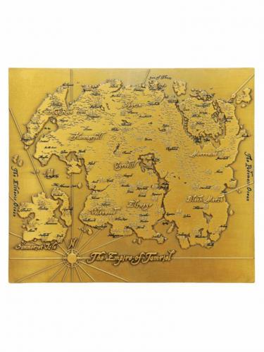 Metallreplik der Karte The Elder Scrolls - The Empire of Tamriel