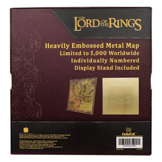 Metallreplik der Karte The Lord of the Rings - Limited Edition - Stück limitiert