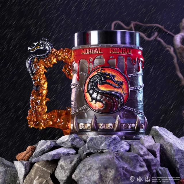 Korbel Mortal Kombat - Dragon Logo (Nemesis Now) (poškozený obal) - Tassen
