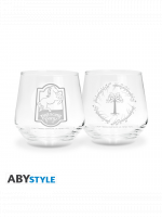 Glas Lord of the Rings - Prancing Pony & Gondor Tree Glass (2 Stck)