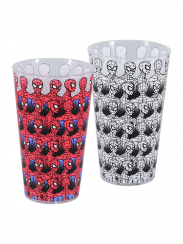 Glas Marvel - Spider-Man (farbwechselnd)