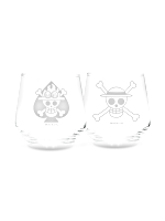 Glas One Piece - Luffy & Ace Glass Set (2 Stück)