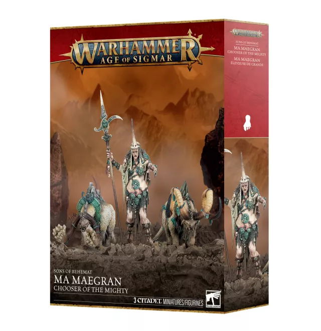 Warhammer Age of Sigmar: Sons of Behemat - Ma Maegran, Chooser of the Mighty (3 Figuren) - Brettspiel
