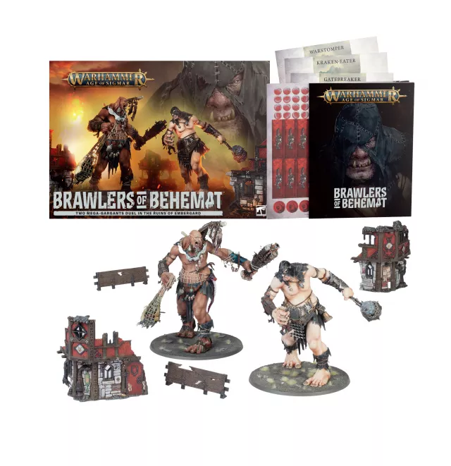 Warhammer Age of Sigmar: Sons of Behemat - Brawlers of Behemat (3 Figuren) - Brettspiel
