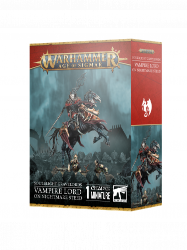 W-AOS: Soulblight Gravelords - Vampire Lord on Nightmare Steed (1 Figur)