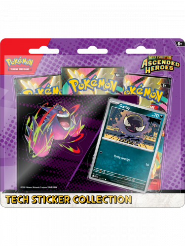 Kartenspiel Pokémon TCG: Mega Evolution - Ascended Heroes Gastly Tech Sticker Collection (ENGLISCHE VERSION)
