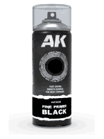 AK Fine Primer Black Spray - Grundfarbe, schwarz (Spray)