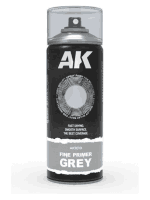 AK Fine Primer Grey Spray - Grundfarbe, grau (Spray)