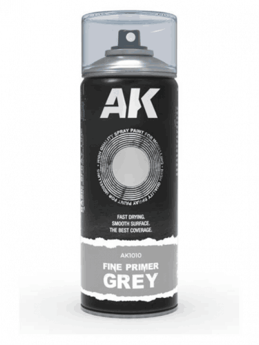 AK Fine Primer Grey Spray - Grundfarbe, grau (Spray)