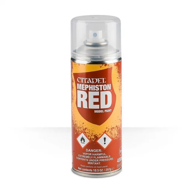 Spray Citadel Mephiston Red - Grundfarbe, Rot (Spray) - Brettspiel