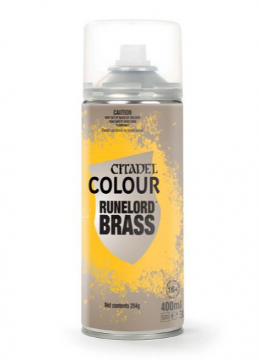 Sprühfarbe Citadel Runelord Brass - Grundfarbe, braun (Spray)