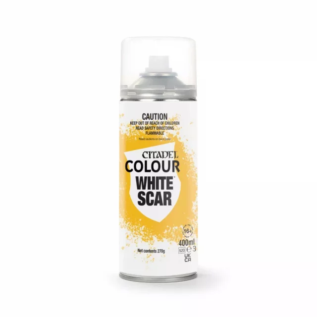 Spray Citadel White Scar - Grundfarbe, weiß (Spray) - Brettspiel