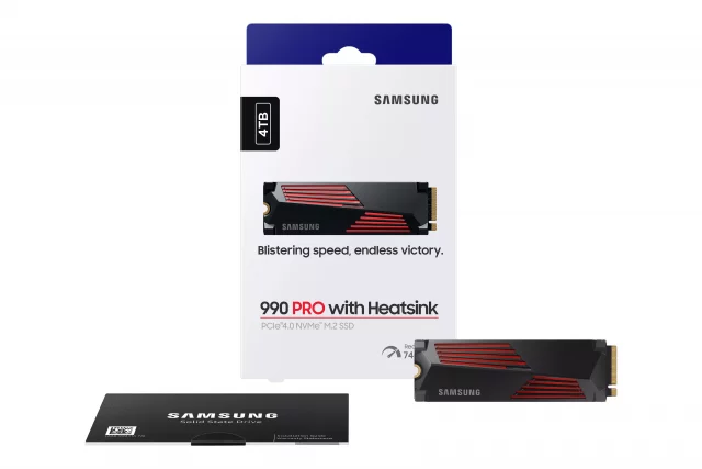 SSD Laufwerk für PlayStation 5 - Samsung SSD 990 PRO 4TB mit Kühler - Zubehör