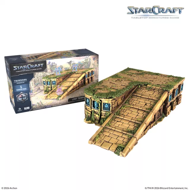 Figurenspiel StarCraft - Tabletop Miniature Game - Lost Temple Ramp - Terrain Expansion Set (1 Figur) - Gelände und Bastelzubehör