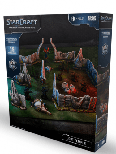 Brettspiel StarCraft - Tabletop Miniature Game - Lost Temple - Terrain Expansion Set (2 Figuren)