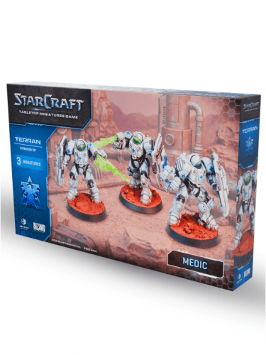 Brettspiel StarCraft - Tabletop Miniature Game - Medic - Expansion Set (3 Figuren)