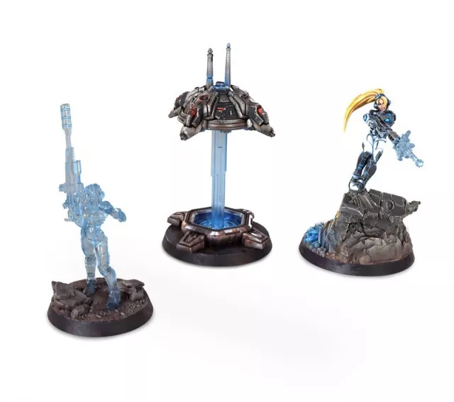 Figurenspiel StarCraft - Tabletop Miniature Game - Terran - Nova Terra & Sabotage Drone (3 Figuren) - Brettspiel