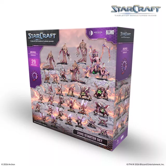Figurenspiel StarCraft - Tabletop Miniature Game - Zerg Starter Set - Tabletop-Wargame