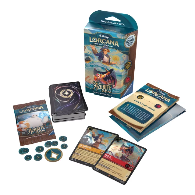 Kartenspiel Lorcana: Azurite Sea - Amber / Ruby Starter Deck (ENGLISCHE VERSION) - Lorcana TCG
