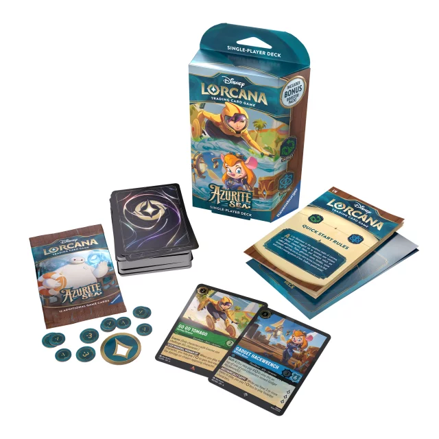Kartenspiel Lorcana: Azurite Sea - Emerald / Sapphire Starter Deck (ENGLISCHE VERSION) - Lorcana TCG