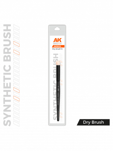 AK Synthetic Dry Brush - S - Drybrush-Pinsel (synthetisch)