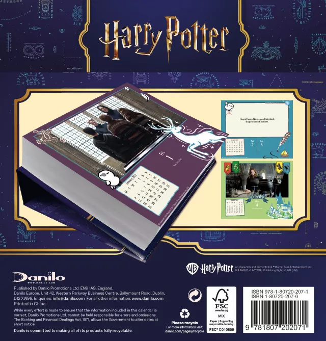 Kalender Harry Potter 2027 (Tisch)