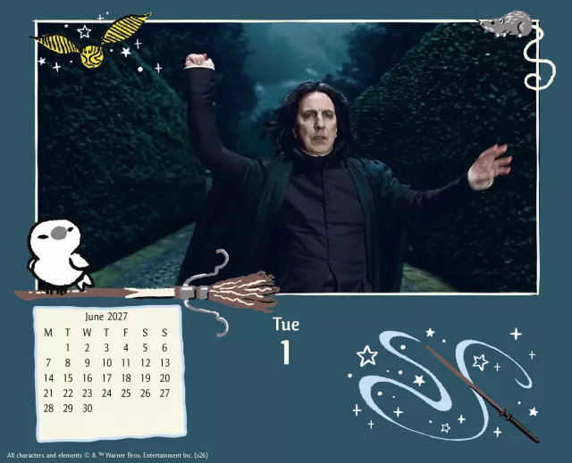Kalender Harry Potter 2027 (Tisch)
