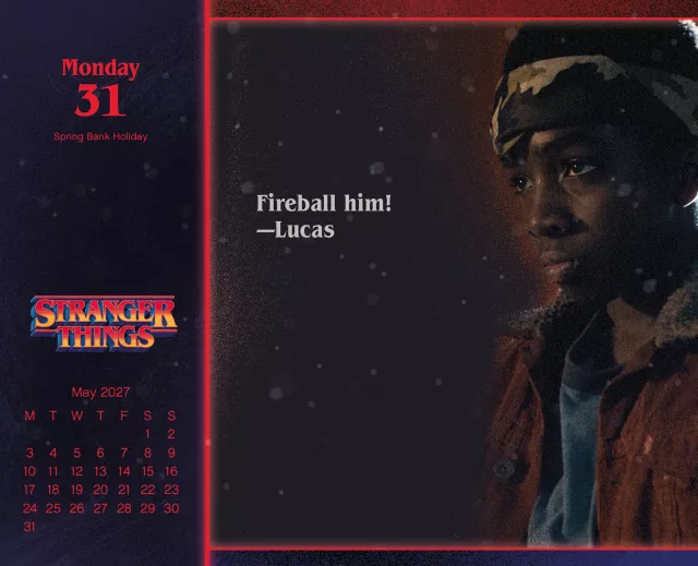 Kalender Stranger Things 2027 (Tisch)