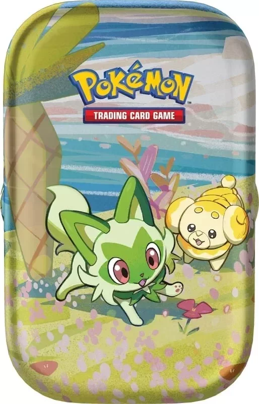 Kartenspiel Pokémon TCG - Paldea Pals Mini Tin: Sprigatito & Fidough (ENGLISCHE VERSION) - Pokemon TCG: Scarlet & Violet