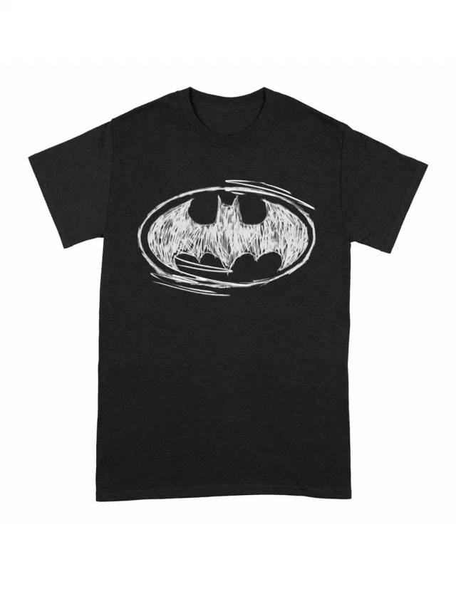 T-Shirt Batman - Sketch Logo - DC Comics