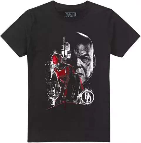 T-Shirt Daredevil: Born Again - Daredevil With Fisk - Marvel