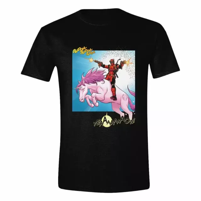 T-Shirt Deadpool - Unicorn Battle - Marvel